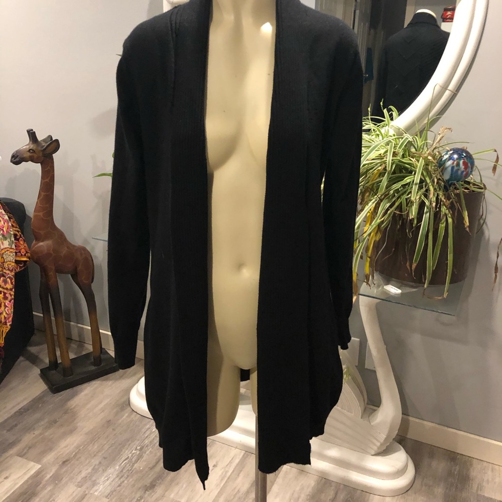 Esperanza long black cardigan